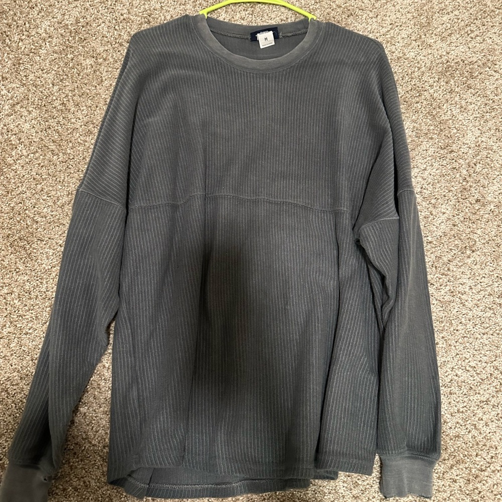 Women's Gray Corduroy Sweater
